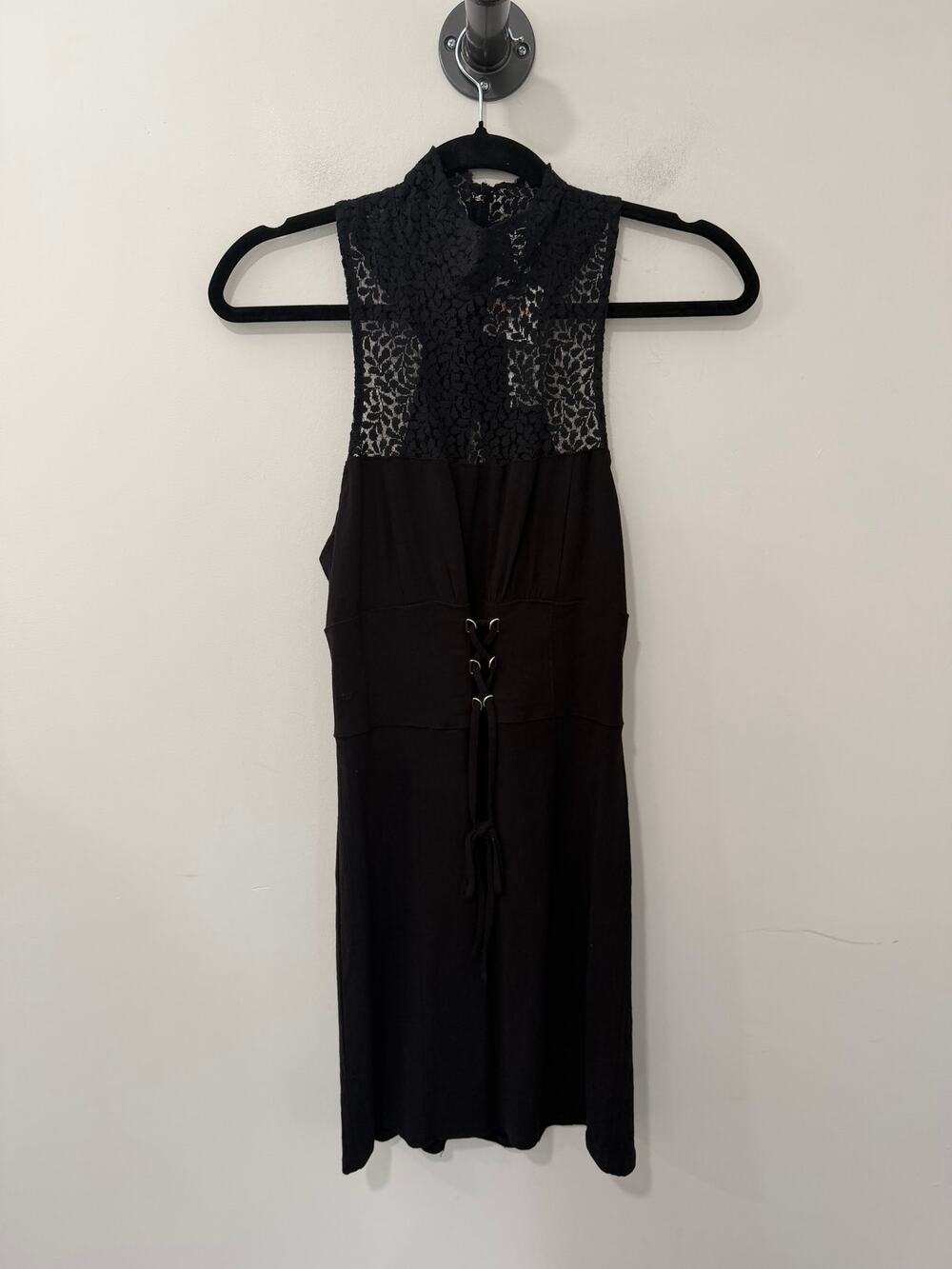 NWT Free People Midi Dress Lace Black Size S